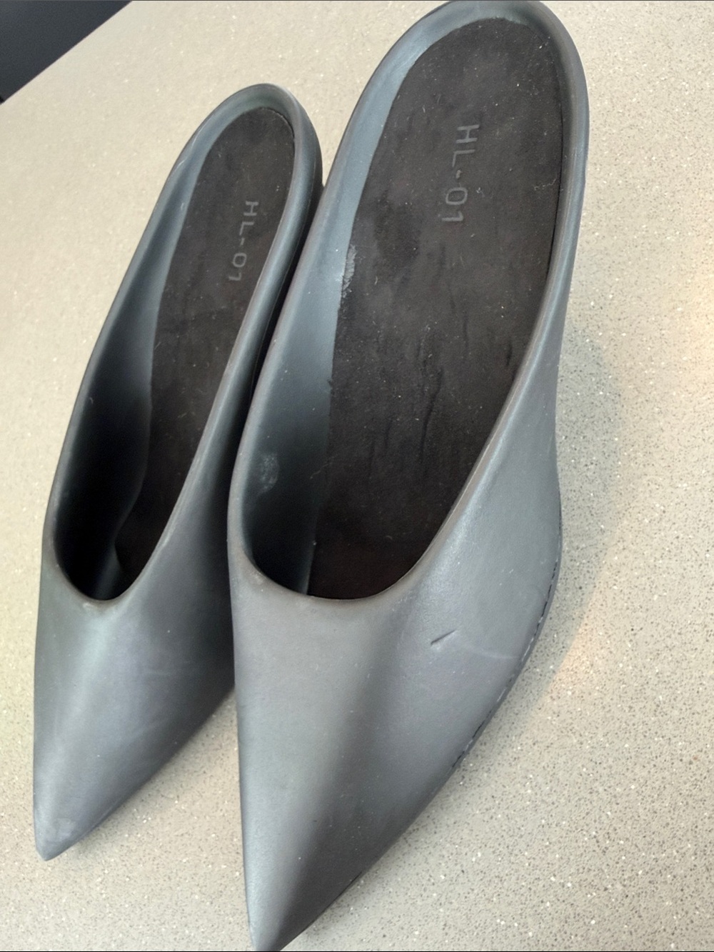 Yeezy Women's Pointed Mule Slides in Black